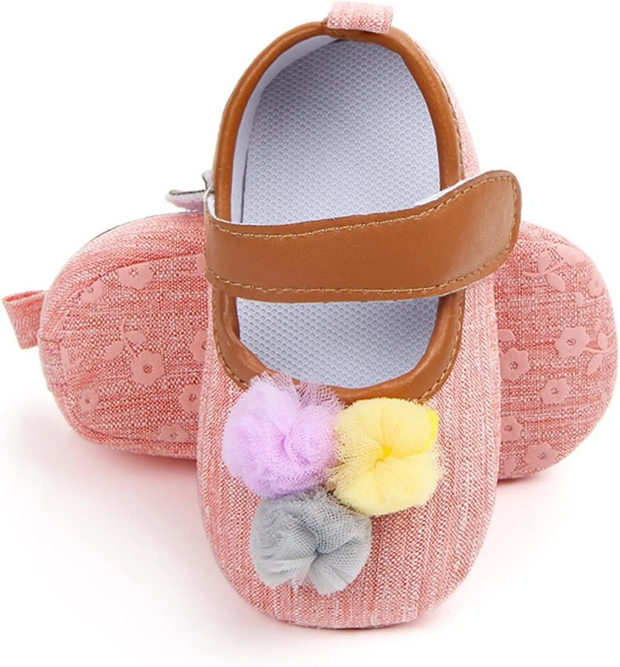 Infant Toddler Shoes Soft Sole Toddler Shoes Ball Hook Loop Breathable Princess Shoes Toddler Athletic Shoes