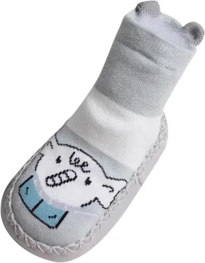 Infant Toddler Shoes Soft Sole Toddler Shoes Cartoon Animal Print Non Slip Breathable Socks Toddler Boy Shoes Athletic