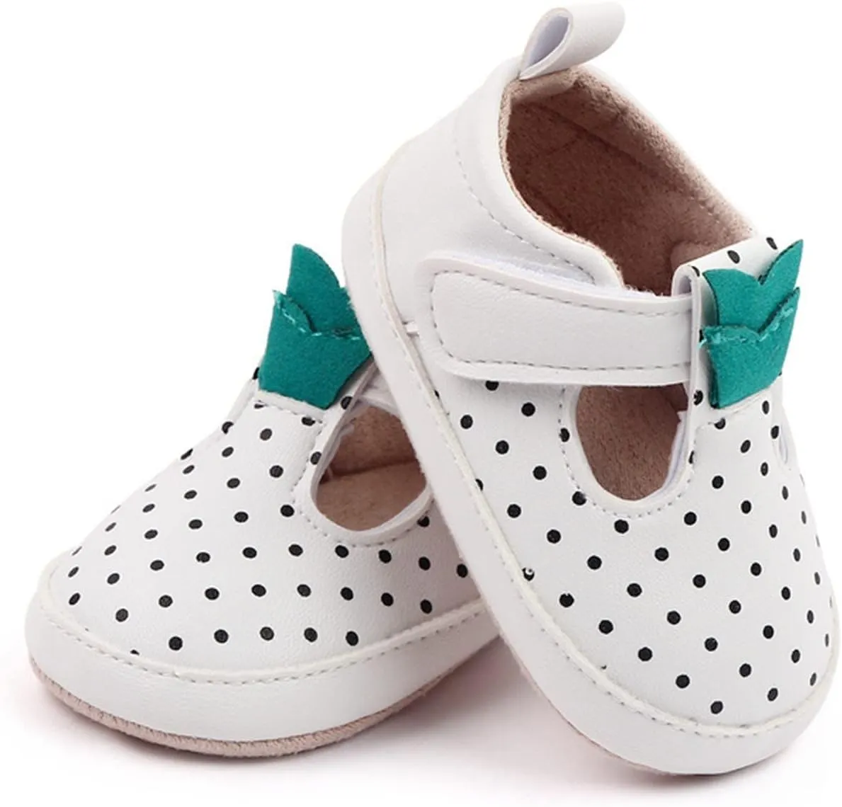 Infant Toddler Shoes Soft Sole Toddler Shoes Polka Dots Non Slip Breathable Princess Girl Sandals Size 10