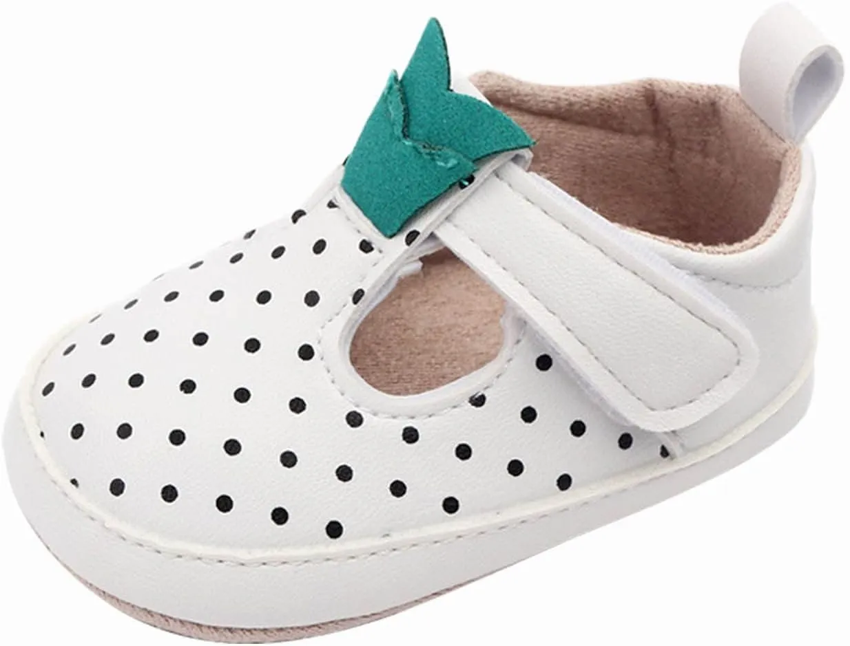Infant Toddler Shoes Soft Sole Toddler Shoes Polka Dots Non Slip Breathable Princess Girl Sandals Size 10