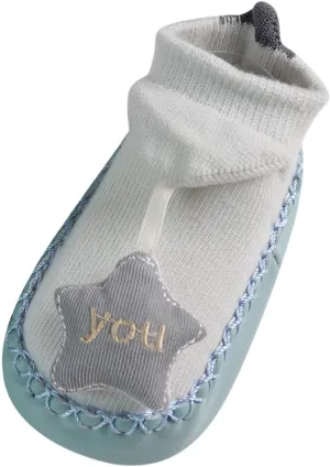 Infant Toddler Shoes Soft Sole Toddler Shoes Star Decoration Non Slip Breathable Socks Infant Dress (White, 12 Months)