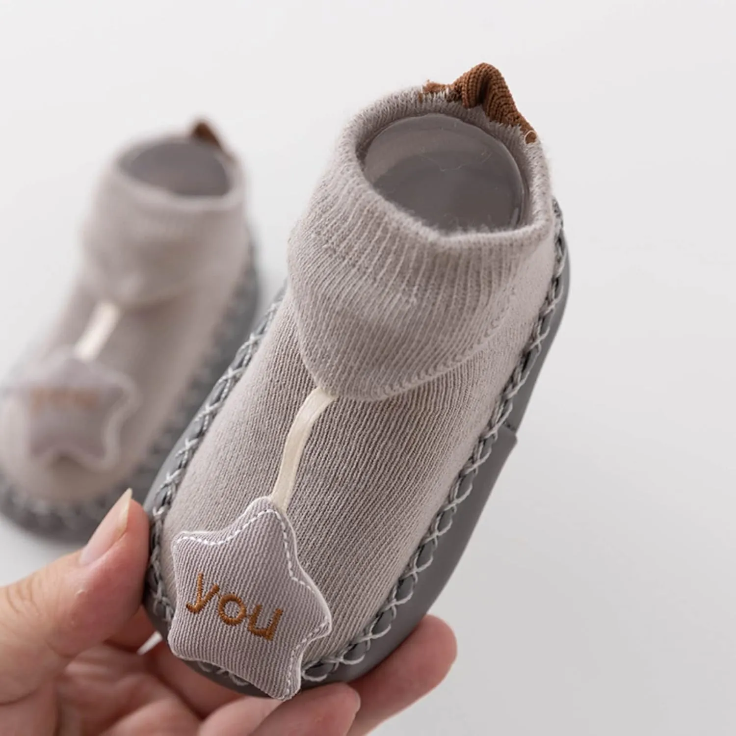 Infant Toddler Shoes Soft Sole Toddler Shoes Star Decoration Non Slip Breathable Socks Socks Shoes Toddler Jelly Sandals