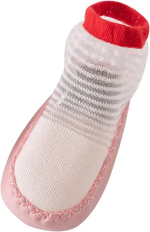 Infant Toddler Shoes Soft Sole Toddler Shoes Striped Hollow Breathable Non Slip Socks Girls Sandals Size 3