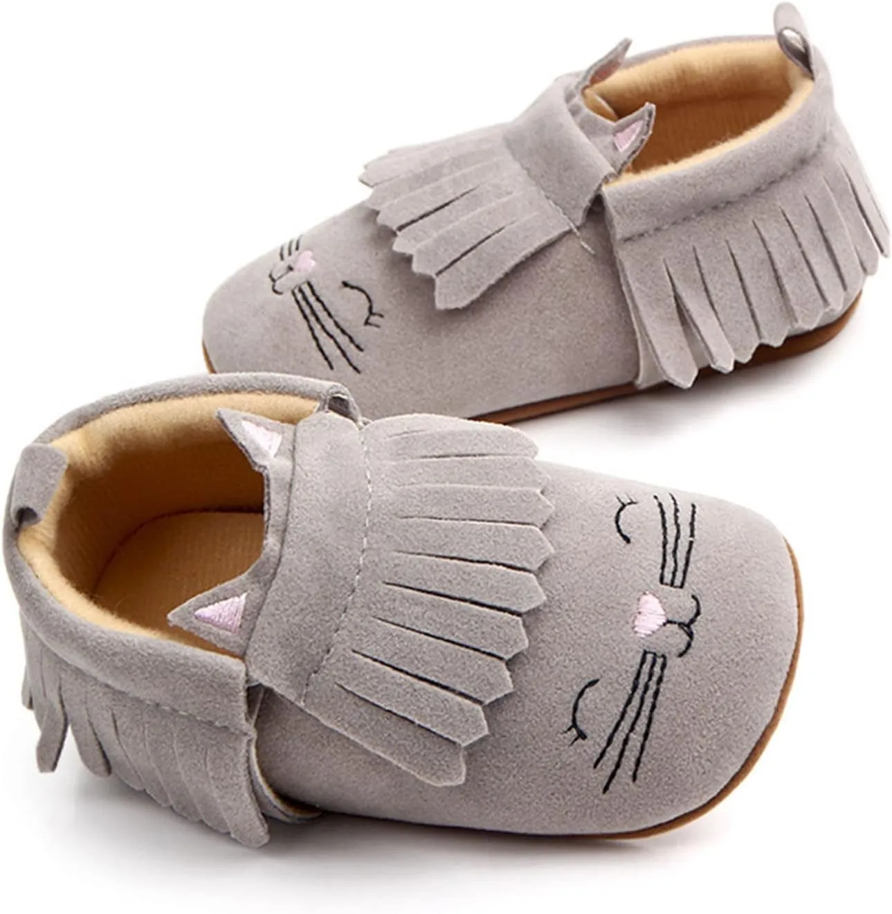 Infant Toddler Shoes Soft Sole Toddler Shoes Tassel Cute Cartoon Embroidery Princess Shoes Toddler Girls Sandals Size 10