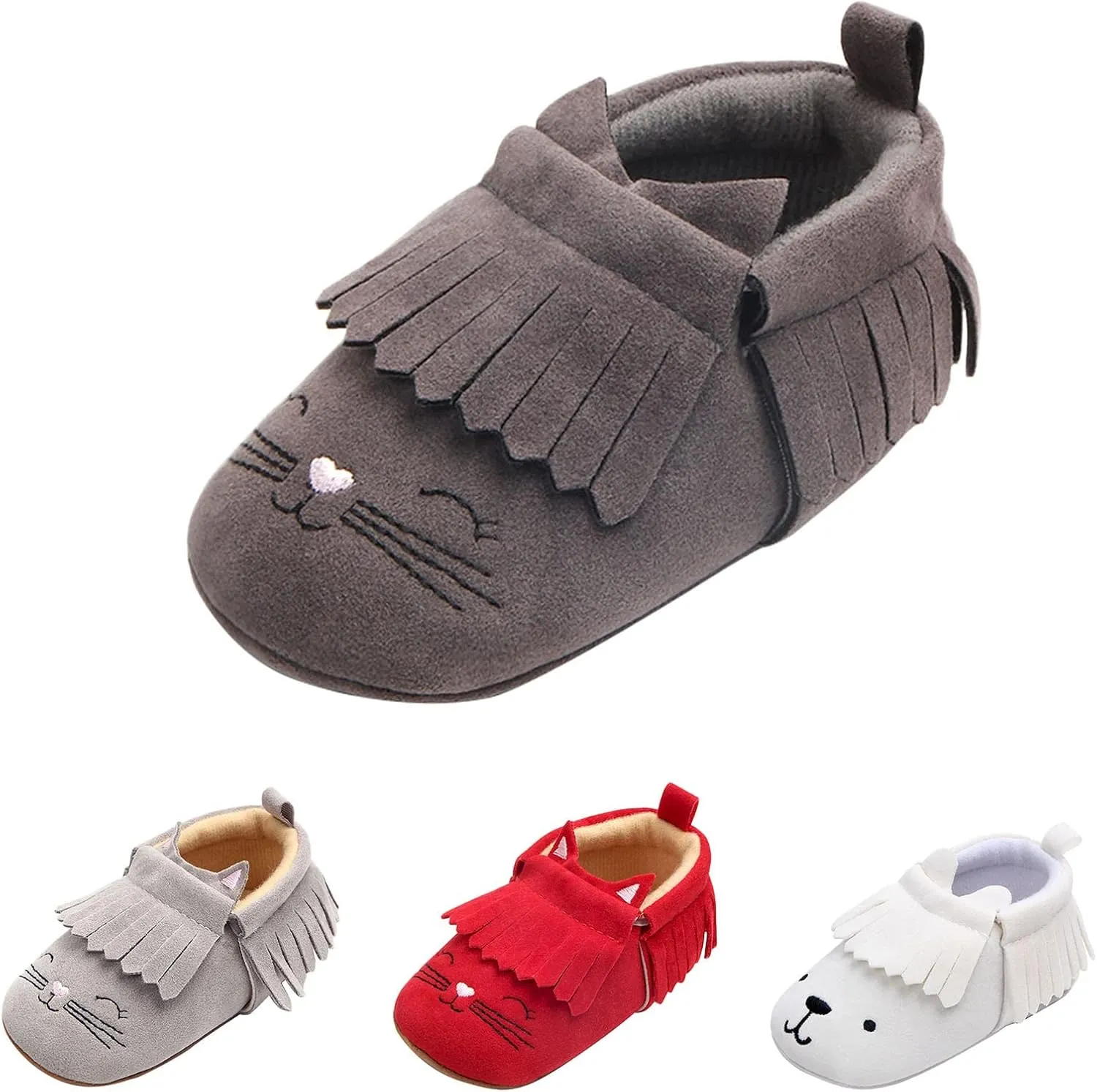 Infant Toddler Shoes Soft Sole Toddler Shoes Tassel Cute Cartoon Embroidery Princess Shoes Toddler Girls Sandals Size 10