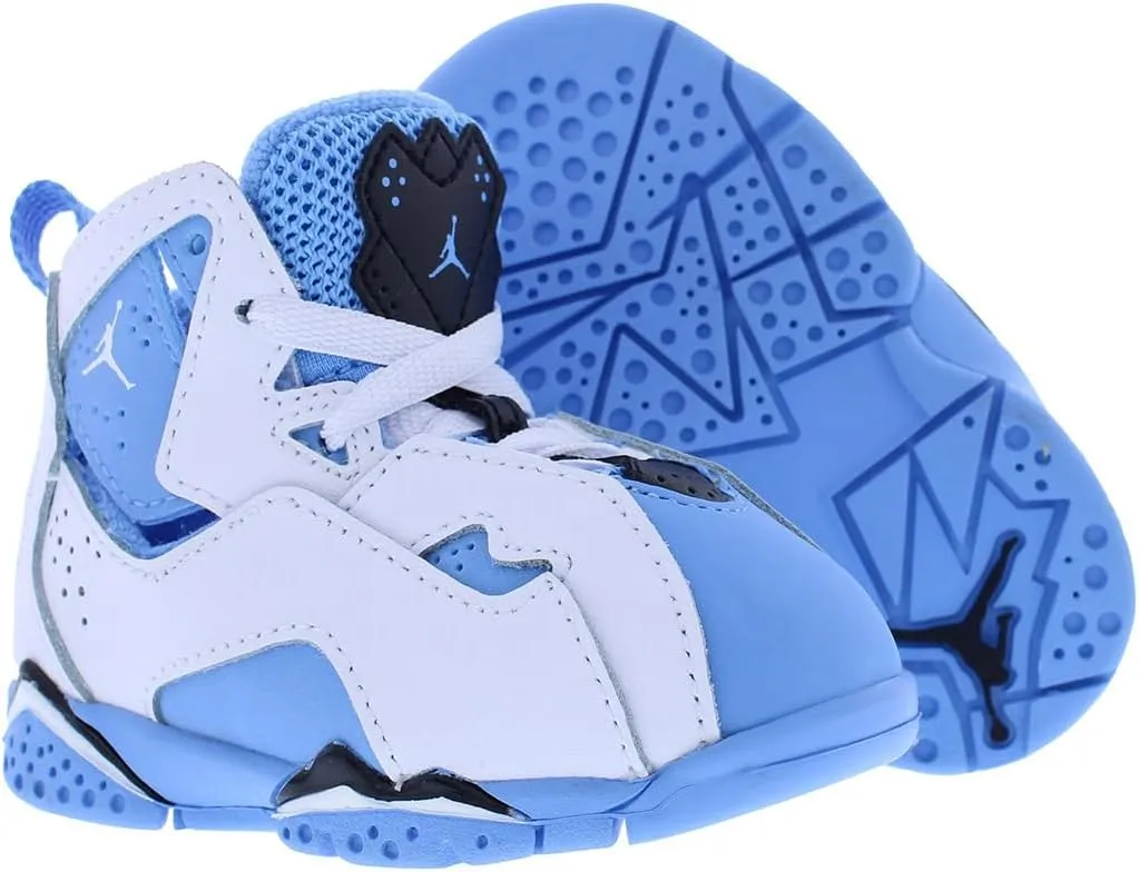 Jordan True Flight Baby/Toddler Shoes (343797-107, White/Yellow Ochre/Black)