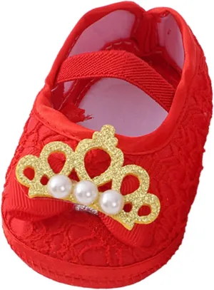 Kid House Shoes Baby Shoes Fashion Soft Sole Toddler Shoes Pearl Dress Flower Princess Shoes Toddler Slip on Shoes