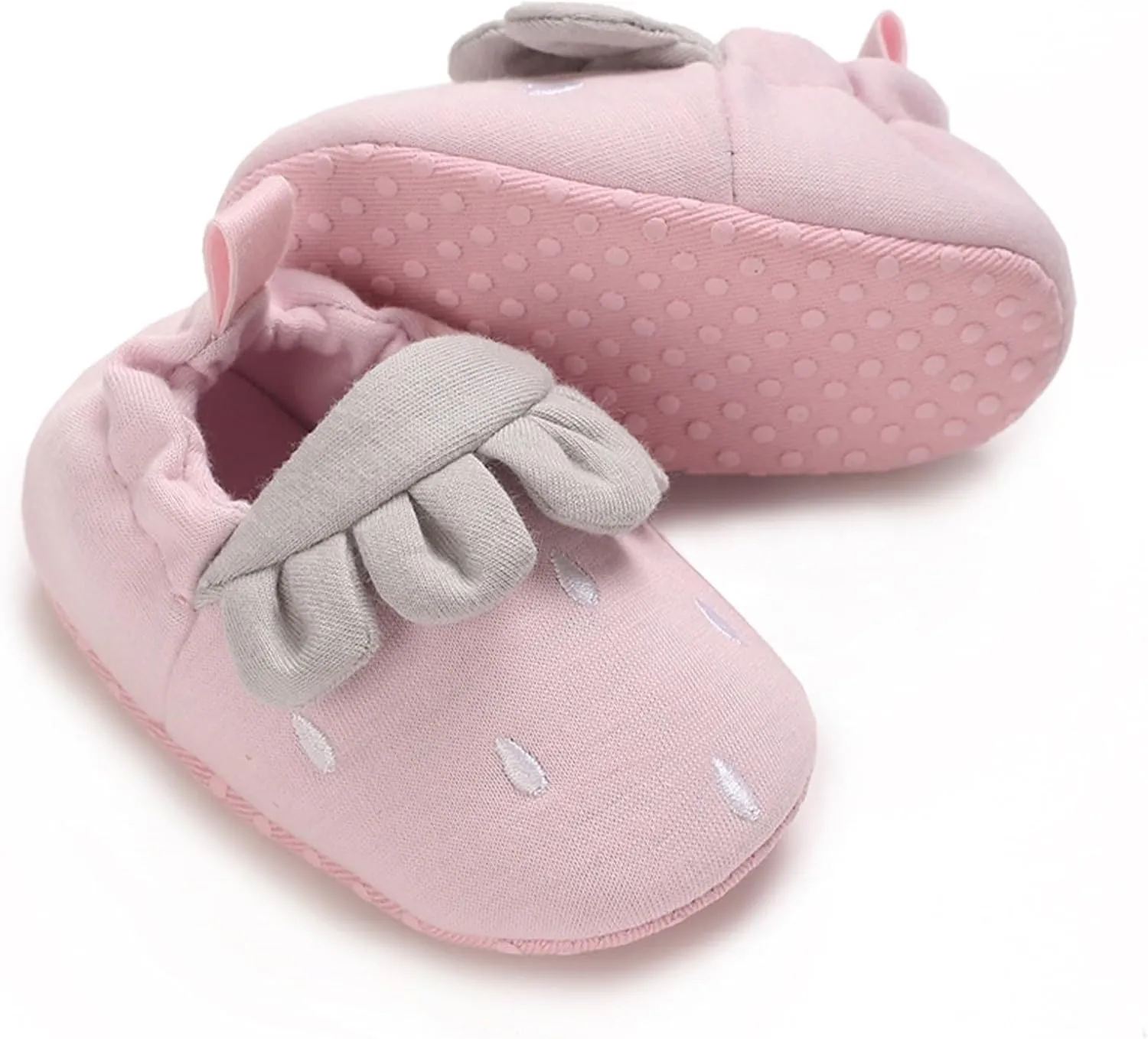 Kids Shoe Slides Newborn Baby Spring Fall Cute Cartoon Strawberry Non Slip Floor Shoes Toddler Socks 0 1 Years Old