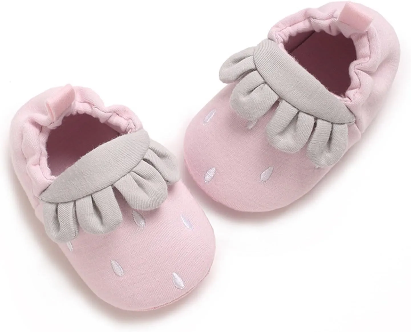 Kids Shoe Slides Newborn Baby Spring Fall Cute Cartoon Strawberry Non Slip Floor Shoes Toddler Socks 0 1 Years Old
