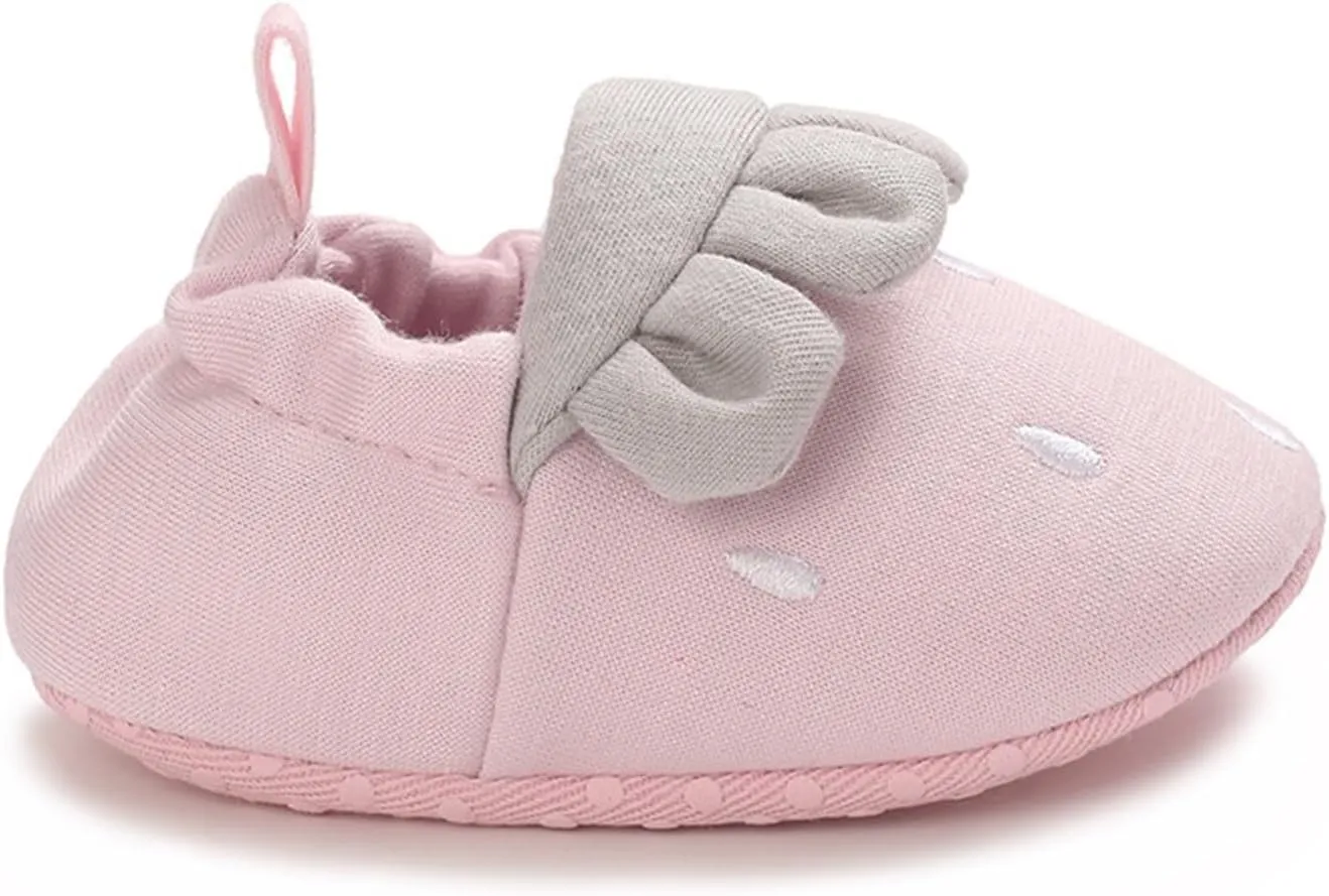 Kids Shoe Slides Newborn Baby Spring Fall Cute Cartoon Strawberry Non Slip Floor Shoes Toddler Socks 0 1 Years Old