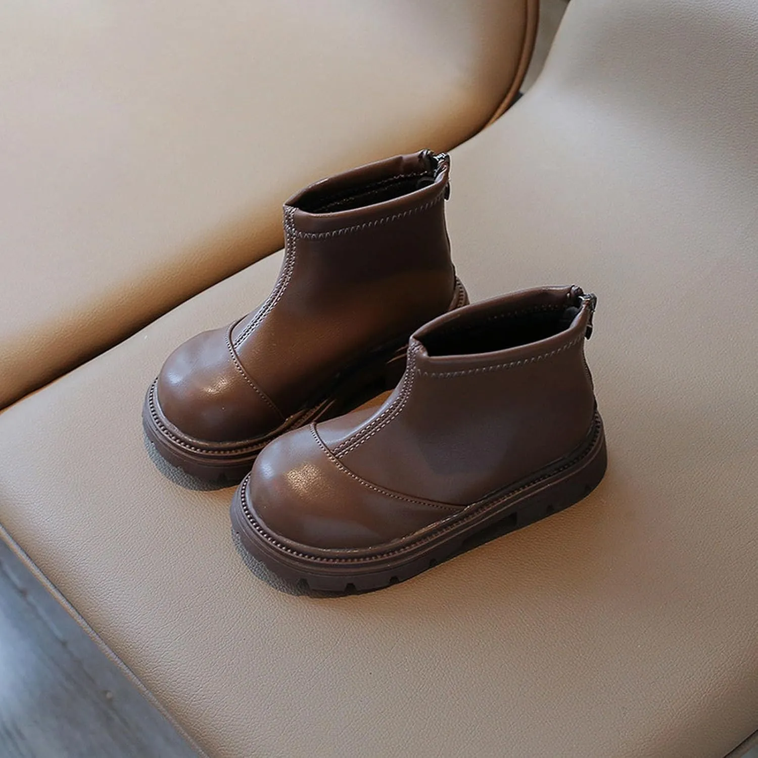 Leather Soft Booties For Toddler Baby Boys Girls Kids aterproof Boots Sole Non Slip Shoes Light Comfy Fashion Boots
