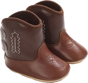 Leather Western Boots Cowboy Bootie Soft Sole Non Slip Shoes for Baby Infant Toddler Girls Boys Baby Shoes Boy Size 5