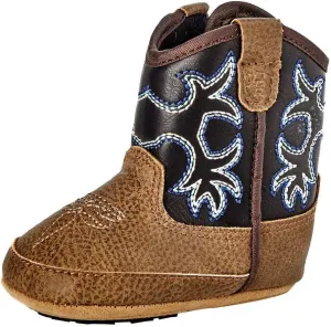 M&F Western Baby Boy's Tombstone (Infant/Toddler) Medium Brown/Blue US 3 Infant M