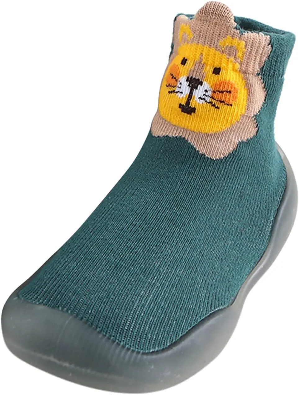Moccasins for Toddler Boy Toddler Baby Boys Girls Solid Warm Knit Soft Sole Rubber Shoes Socks Slipper Kids Soft Slides