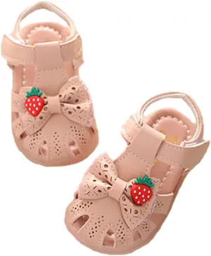 Monvecle Newborn Infant Girl Summer Soft Sole Shoes Cartoon Anti-Slip Casual Toddler First Walker Sandals 0-15M