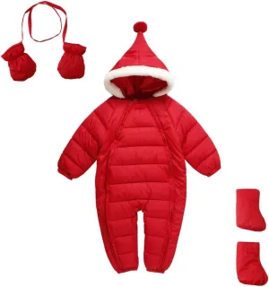 Mud Kingdom One Piece Jumpsuit Baby Boys Girls Snowsuit Romper All in One 0-24 Months Winter