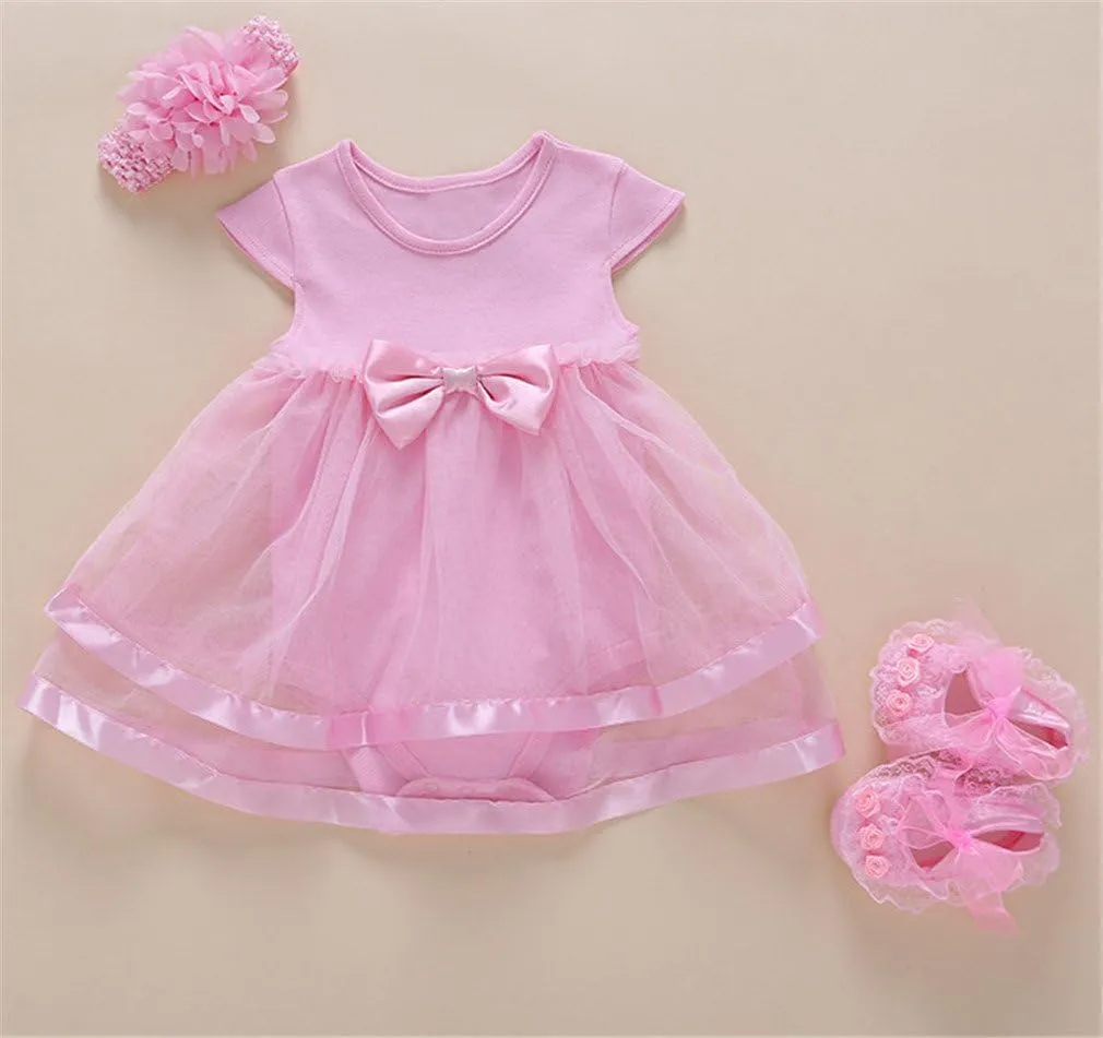 Niyage Baby Girls Clothes Dress Flowers Romper Sets Infant Tutu Bodysuit Party Outfits