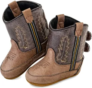 Old West Kids Boots Baby Poppets Leather Boots with Closure, Brown, 0 US Unisex Infant" to "Old West Kids Boots Baby Poppets Leather Boots, Brown, 0 US Unisex Infant