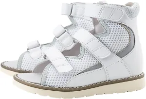 Orthopedic Shoes for Toddlers and Kids, Corrective Summer High Top White Sandals for Children with Arch and Ankle Support