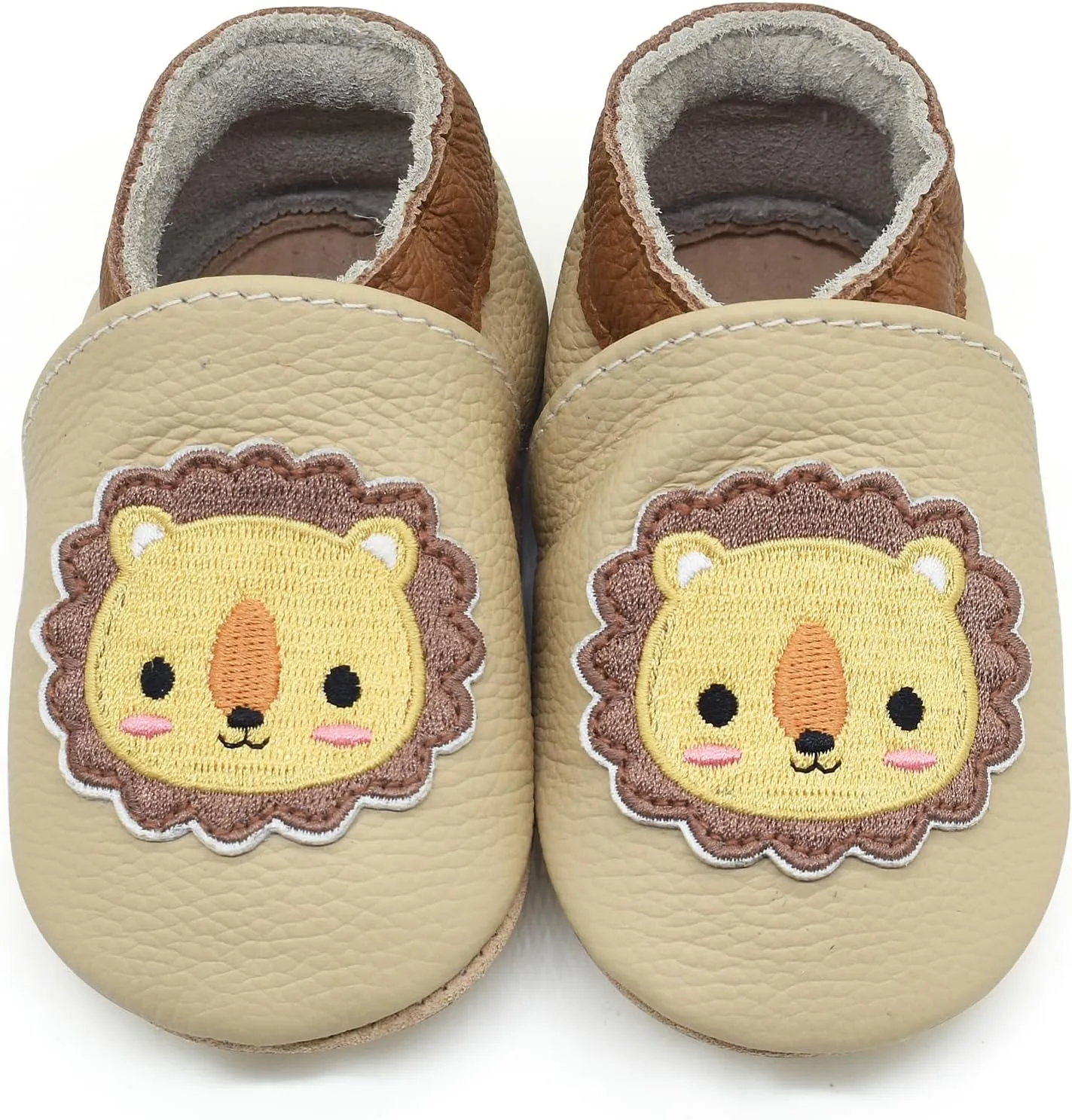 Owlowla Baby Soft Sole Leather Crib Shoes Infant Toddler Pre-Walker Shoes Boy Girl 