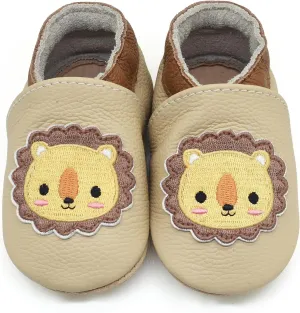 Owlowla Baby Soft Sole Leather Crib Shoes Infant Toddler Pre-Walker Shoes Boy Girl 