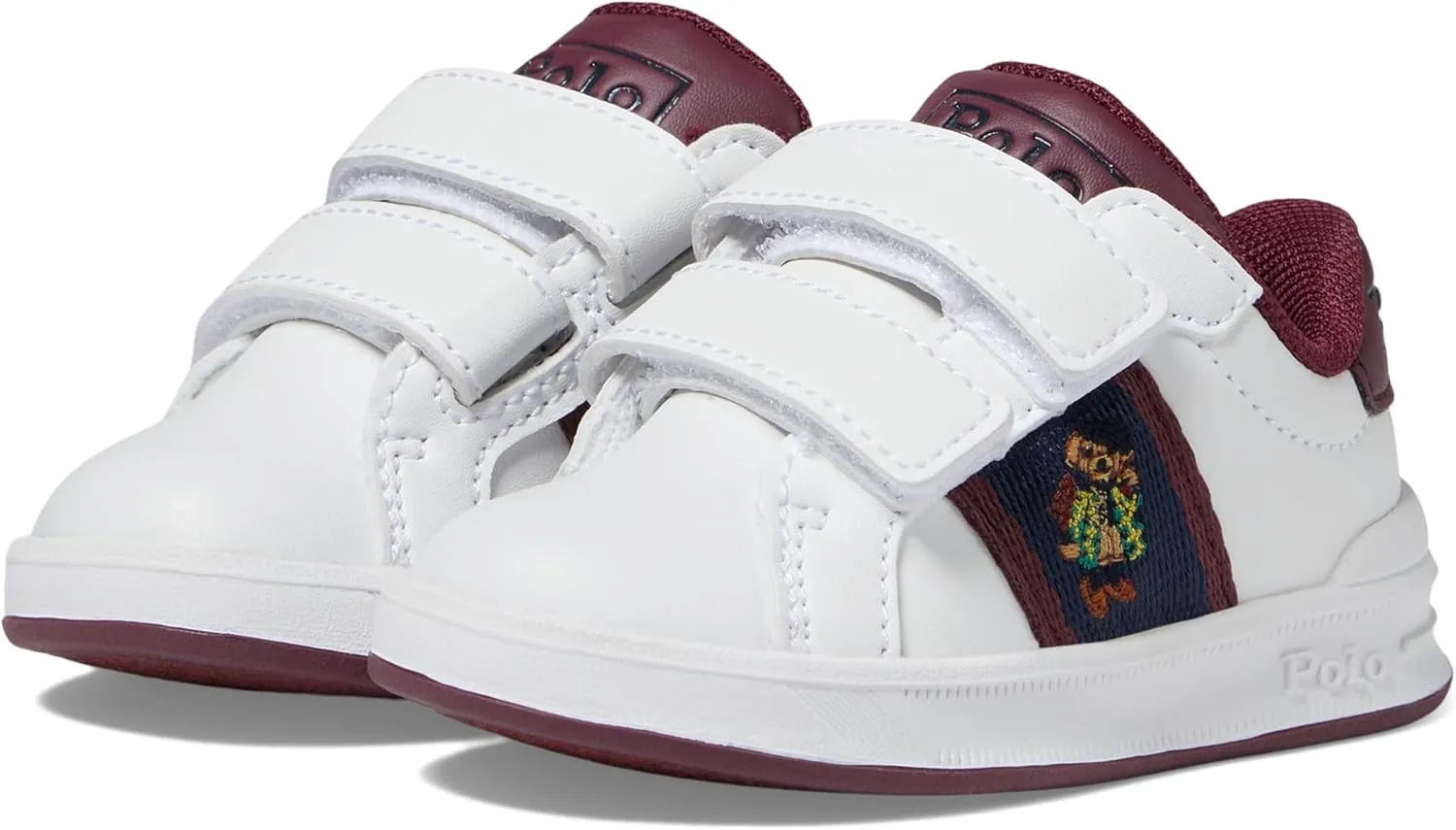 POLO RALPH LAUREN Baby-Boy's Heritage Court Ii Bear Ez (Toddler) Sneaker