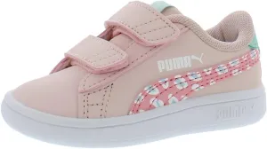 PUMA Smash V2 Roar INF Girls' Infant-Toddler Sneaker 5 M US Toddler Light Pink-Peony