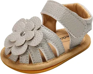 Rubber Walking Non-Slip Flat Baby Flower Boys Sandals Sole Shoes Girls Soft Baby Shoes Water Shoe Toddler Girl