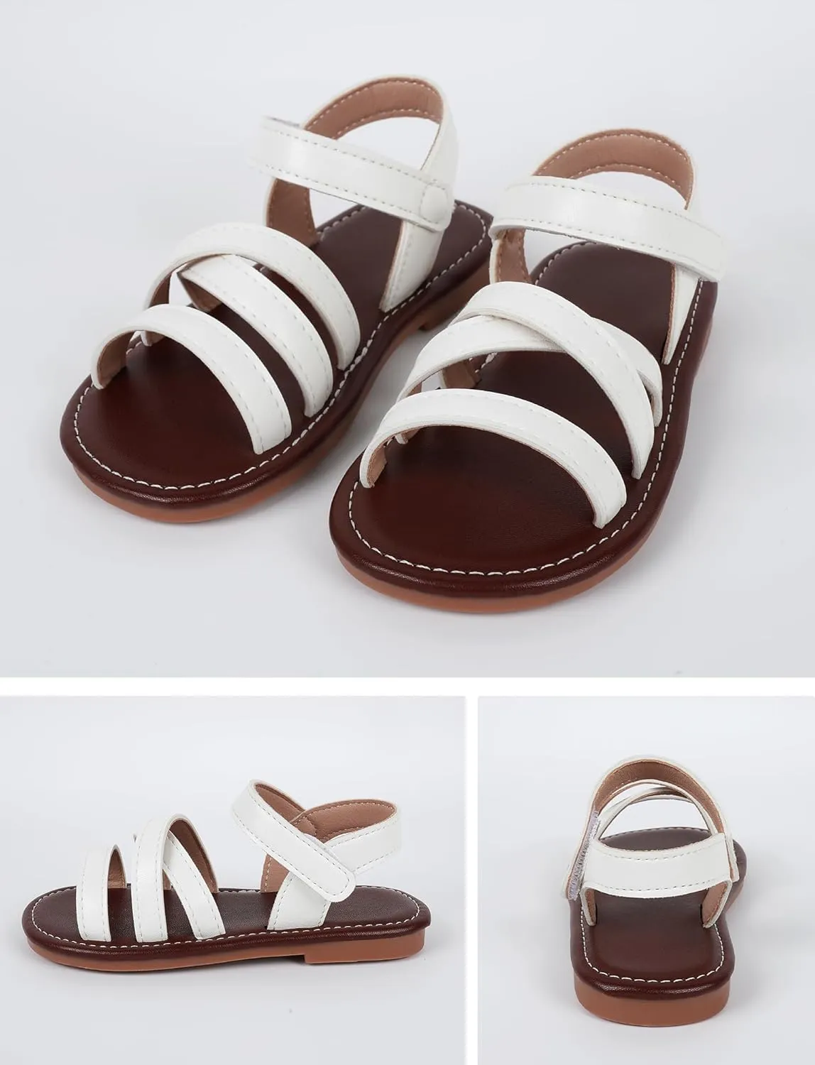 SEAUR Toddler Girl Sandals Size 6-12 Casual Summer Beach Vacation Holiday Open Toe Shoes for Outdoor Playwear
