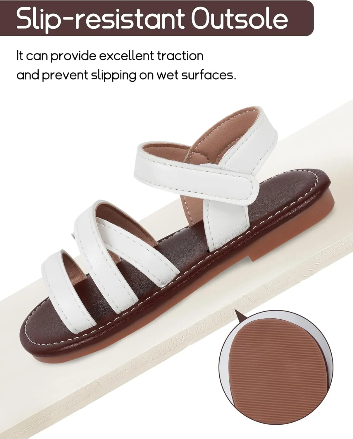 SEAUR Toddler Girl Sandals Size 6-12 Casual Summer Beach Vacation Holiday Open Toe Shoes for Outdoor Playwear