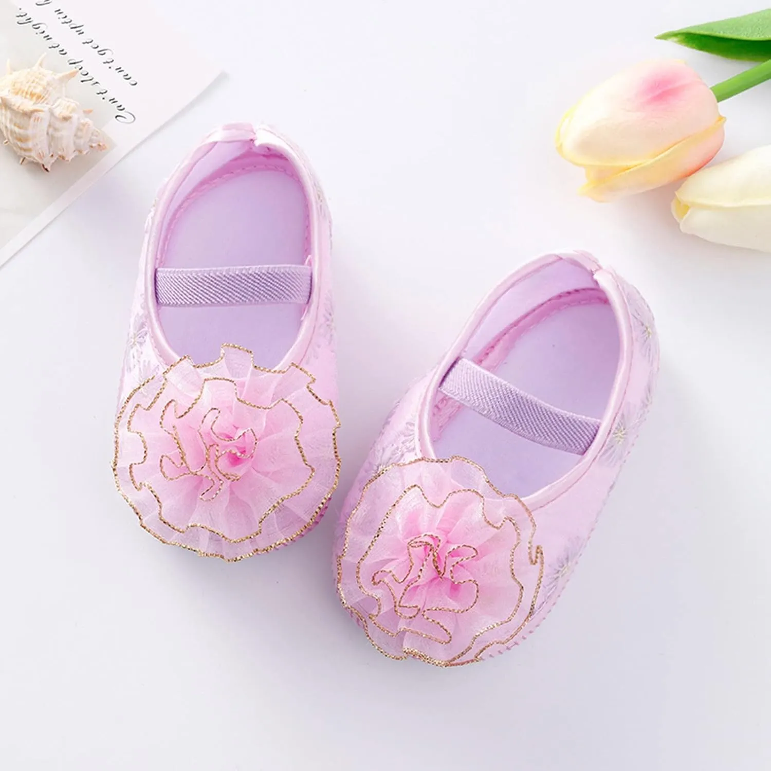 Shoes for 10 Year Old Girls Shoes Shoes Little Child Sole Princess Toddler Flowers Shoes Soft Cute Baby Wrestling Shoes