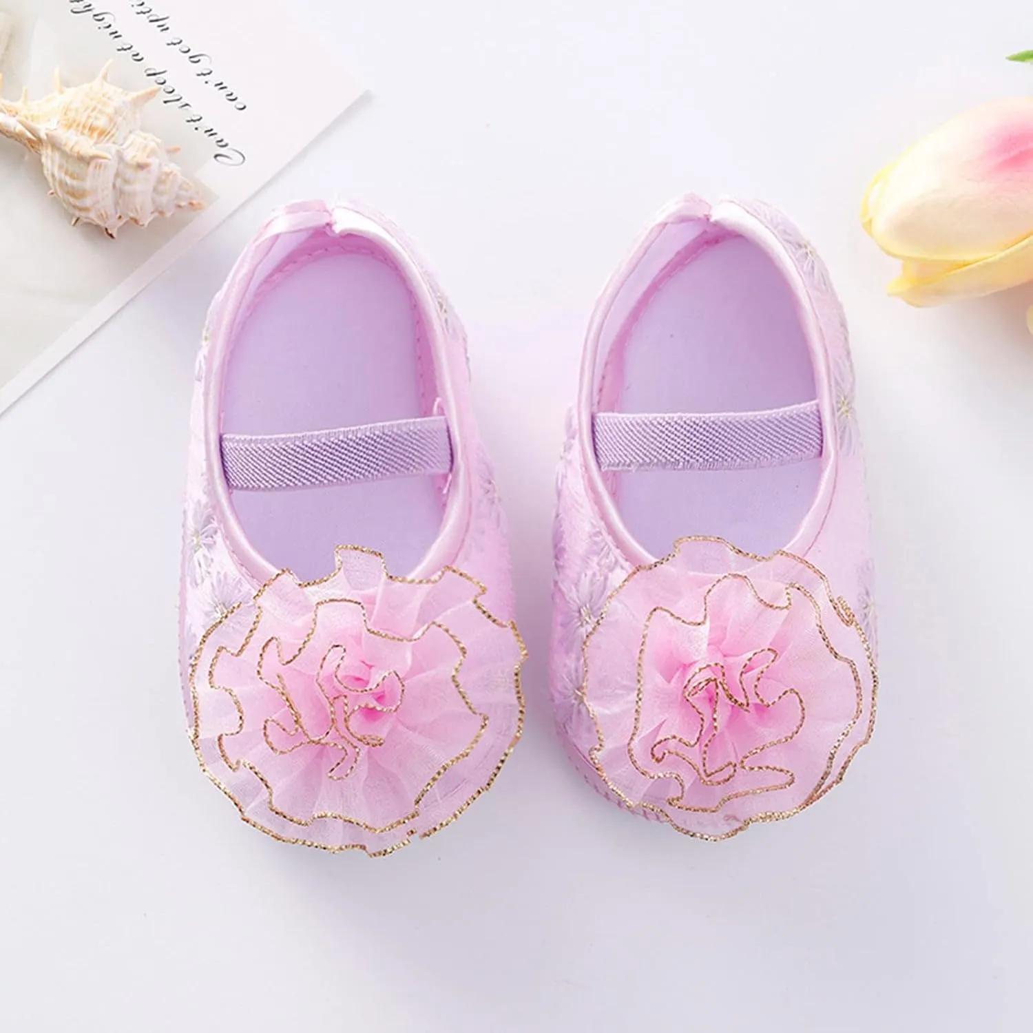 Shoes for 10 Year Old Girls Shoes Shoes Little Child Sole Princess Toddler Flowers Shoes Soft Cute Baby Wrestling Shoes