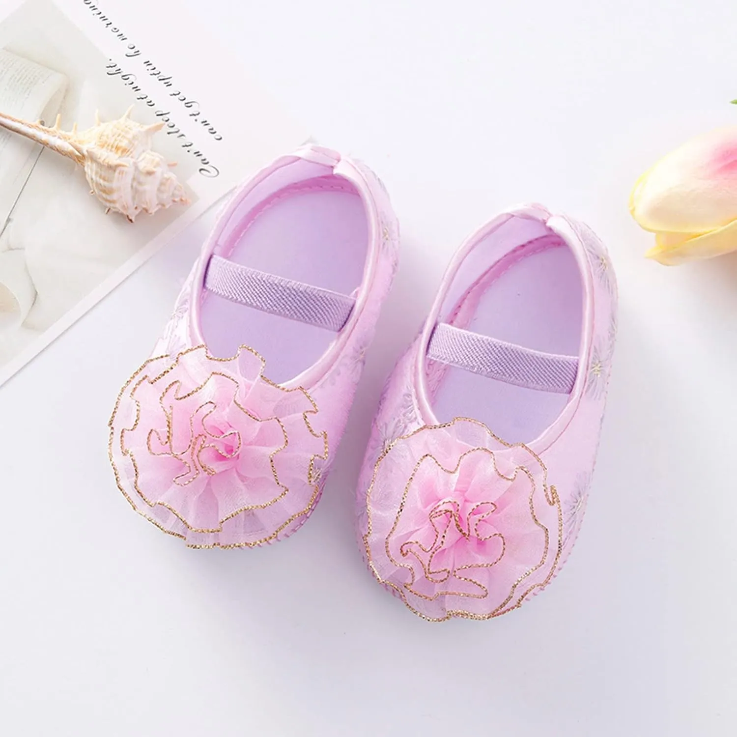 Shoes for 10 Year Old Girls Shoes Shoes Little Child Sole Princess Toddler Flowers Shoes Soft Cute Baby Wrestling Shoes