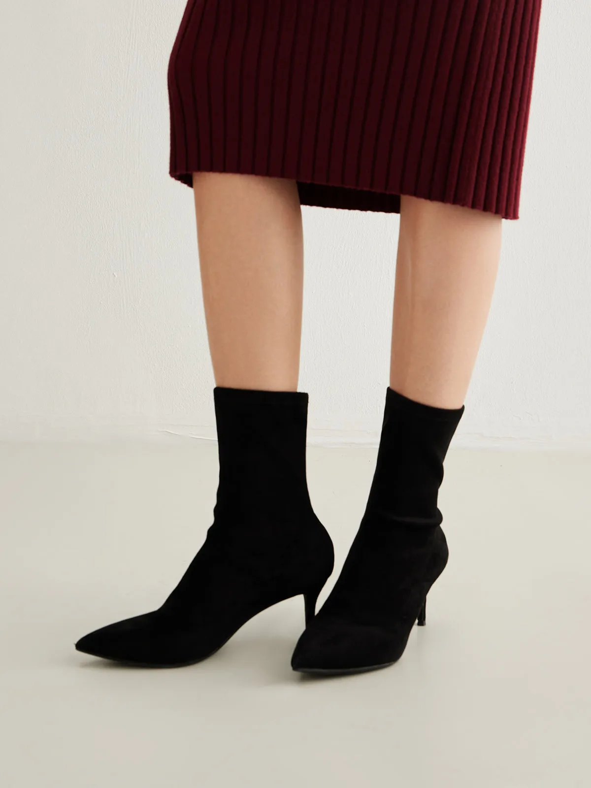 Slingback Hakken Sude Enkellaarsjes