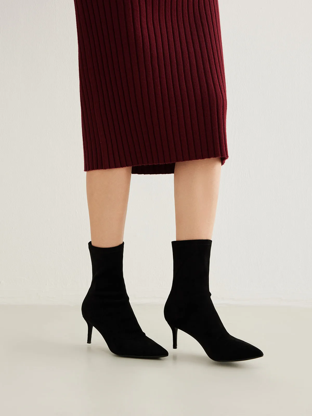 Slingback Hakken Sude Enkellaarsjes