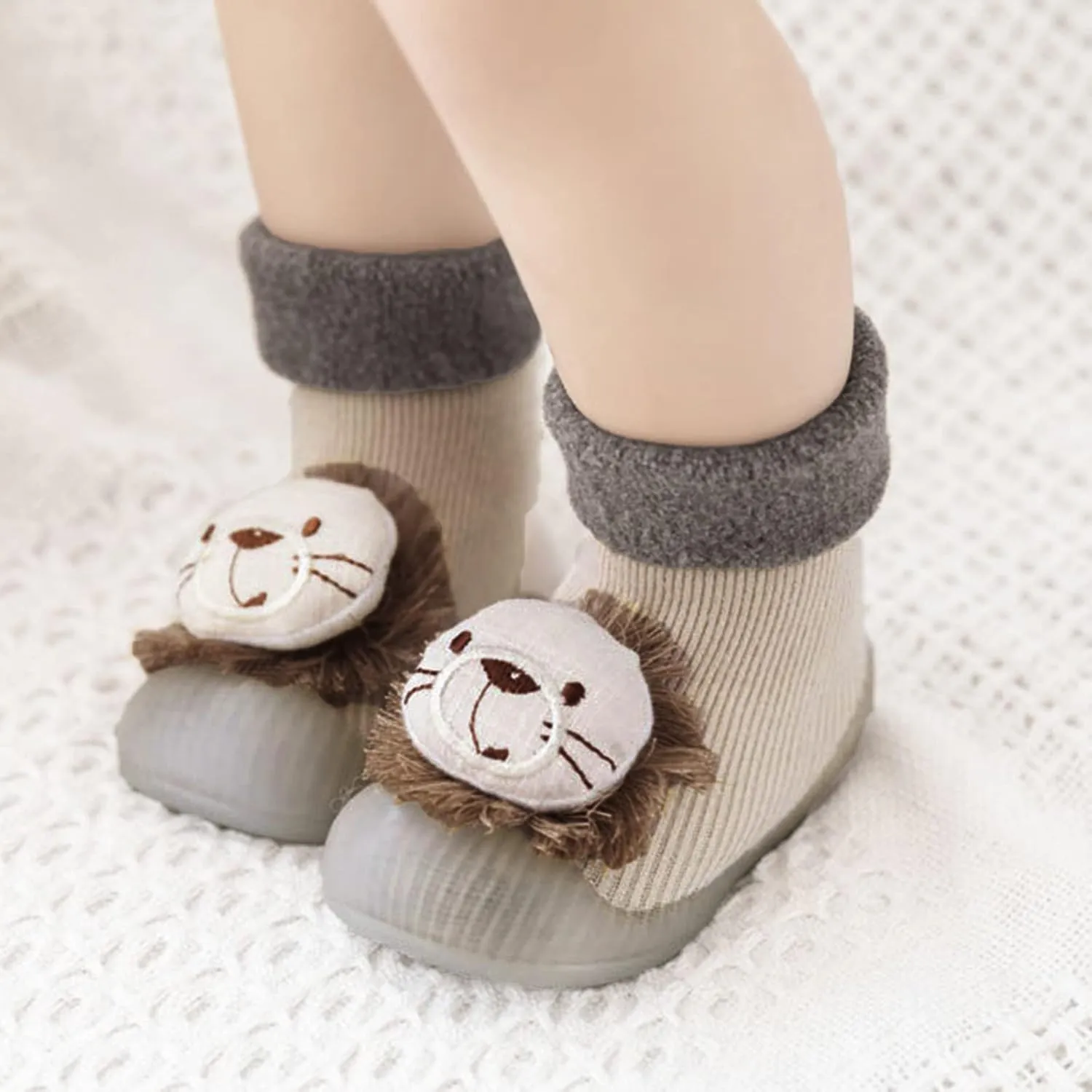 Sock Shoes Toddler Infant Cartoon Floor Slipper Soft Rubber Sole Breathable Indoor House Boys Girls Toddler Shoes