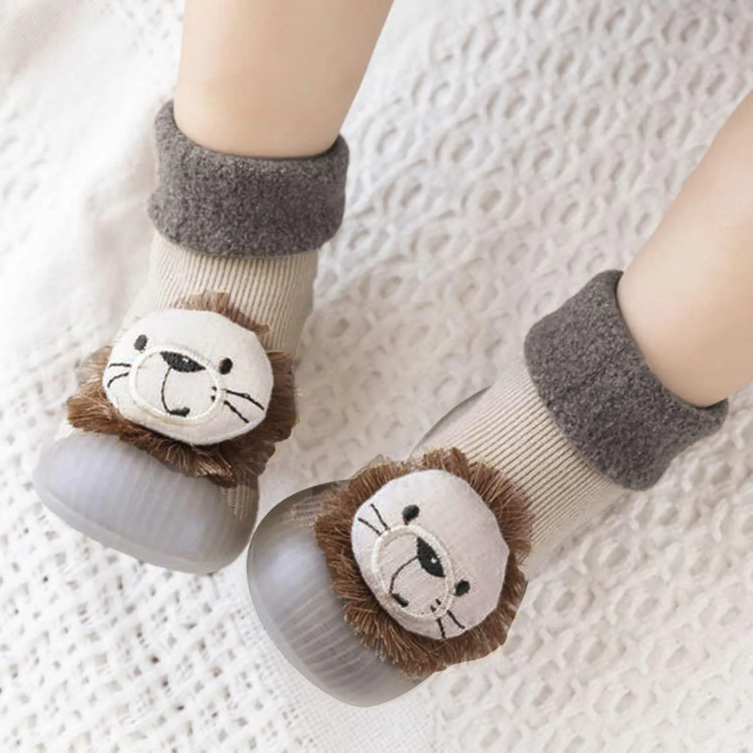 Sock Shoes Toddler Infant Cartoon Floor Slipper Soft Rubber Sole Breathable Indoor House Boys Girls Toddler Shoes