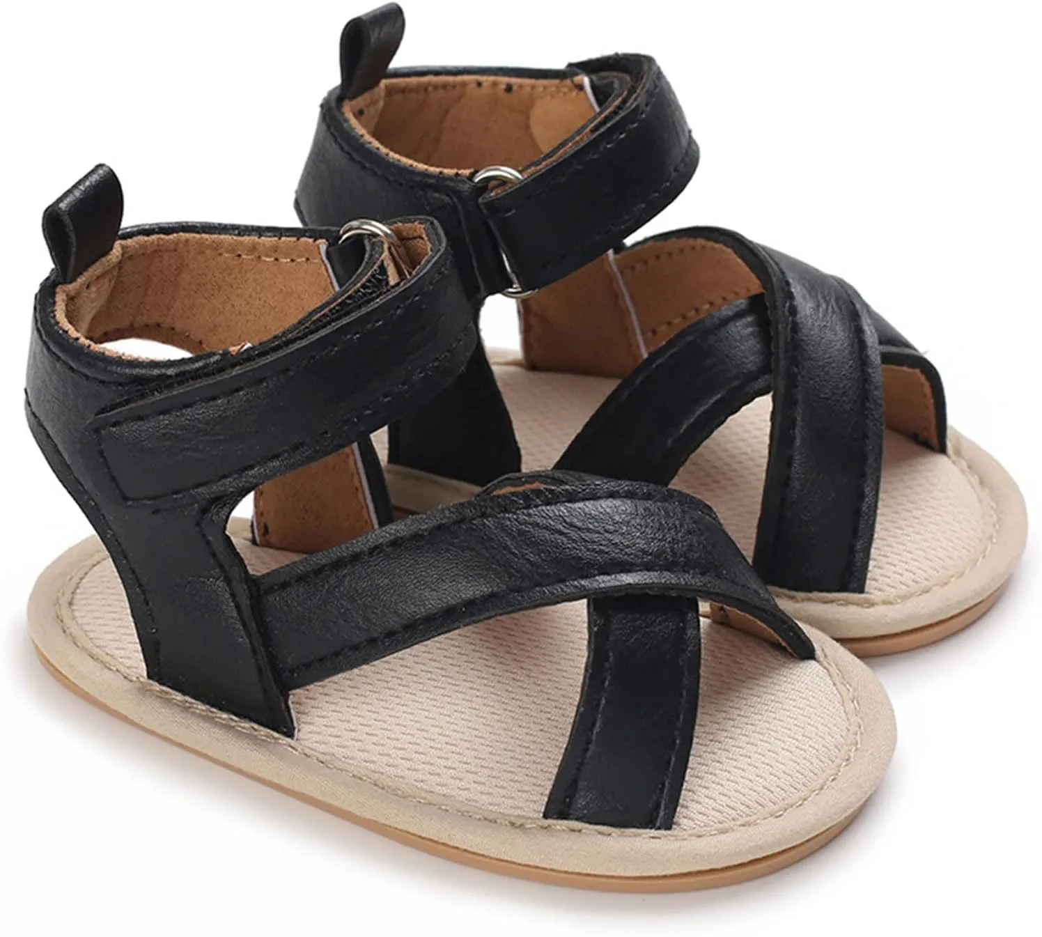 Spring And Summer Children Baby Toddler Shoes Boys And Girls Sandals Solid Color Open Toe Breathable Sheep Baby Slippers