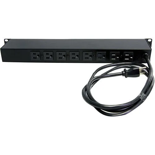 StarTech.Com RKPW081915 1RU Rackmount PDU with 8 Outlets and Surge Protection