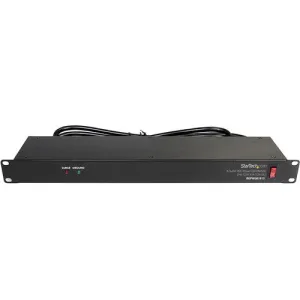 StarTech.Com RKPW081915 1RU Rackmount PDU with 8 Outlets and Surge Protection