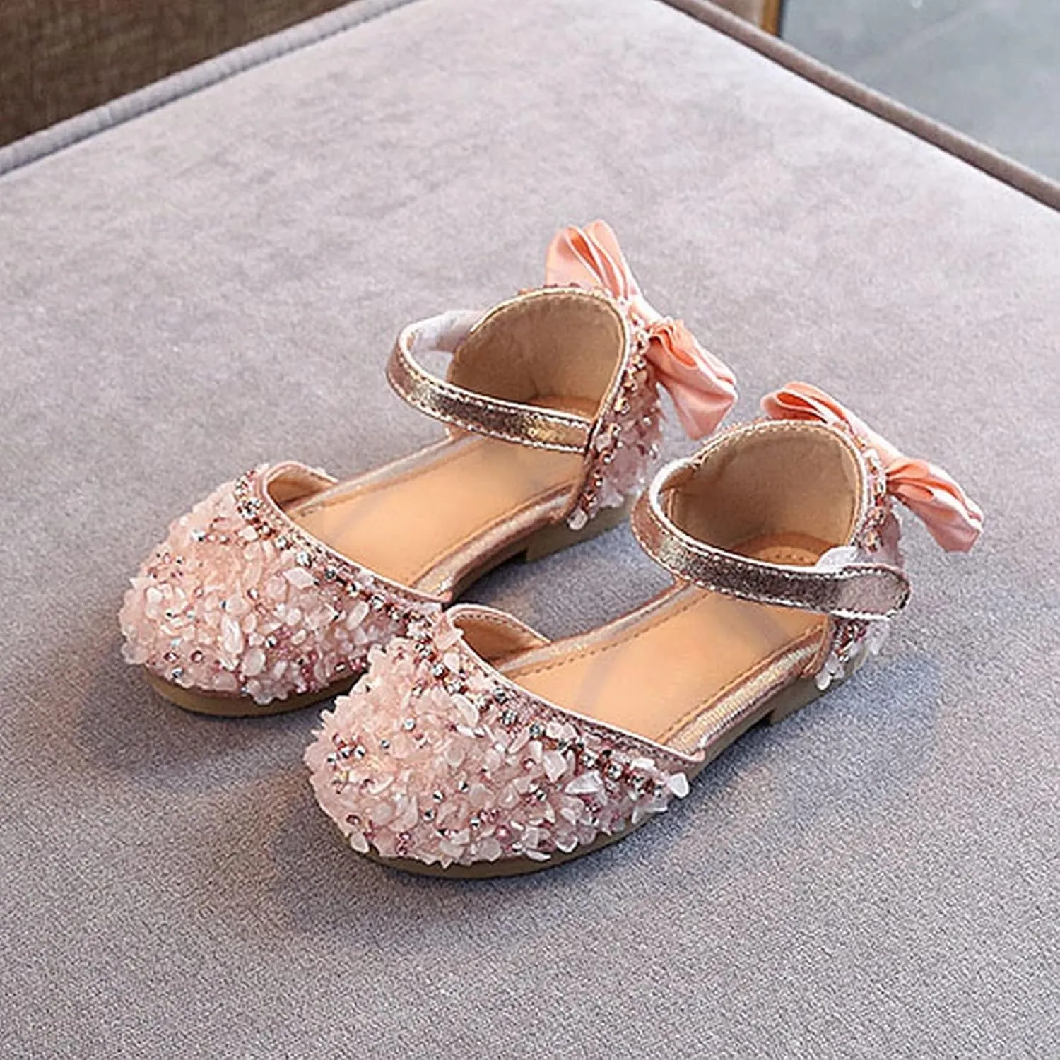 Summer Korean Version Rhinestone Soft Sole Girls' Sandals Princess Shoes Children's Shoes Spring Infant Sandals Girls