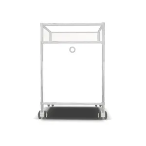 System4 Drawer Unit with 1 Drawer on Casters, 39 x 39 x 67 cm, White