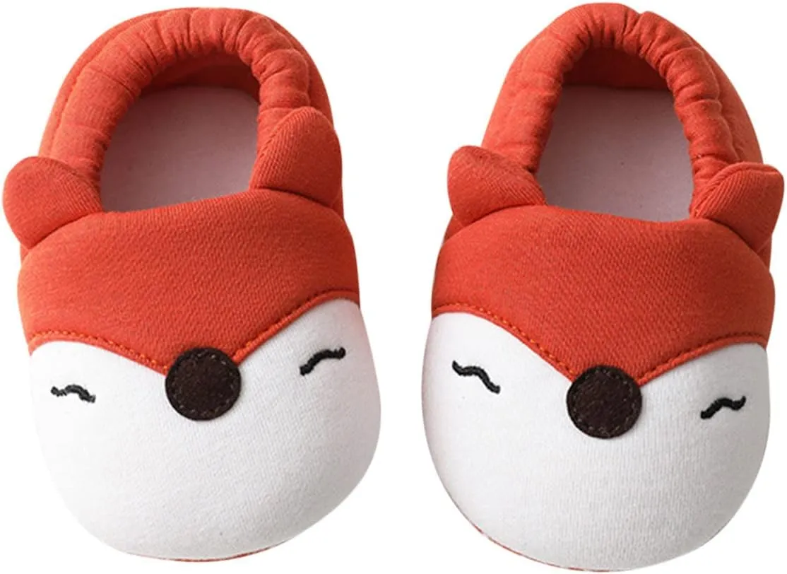 Toddler Baby Ear Sock Cotton Slippers Boys Girls Soft Non-slip House Floor Shoes Infant First Wailing Slipper