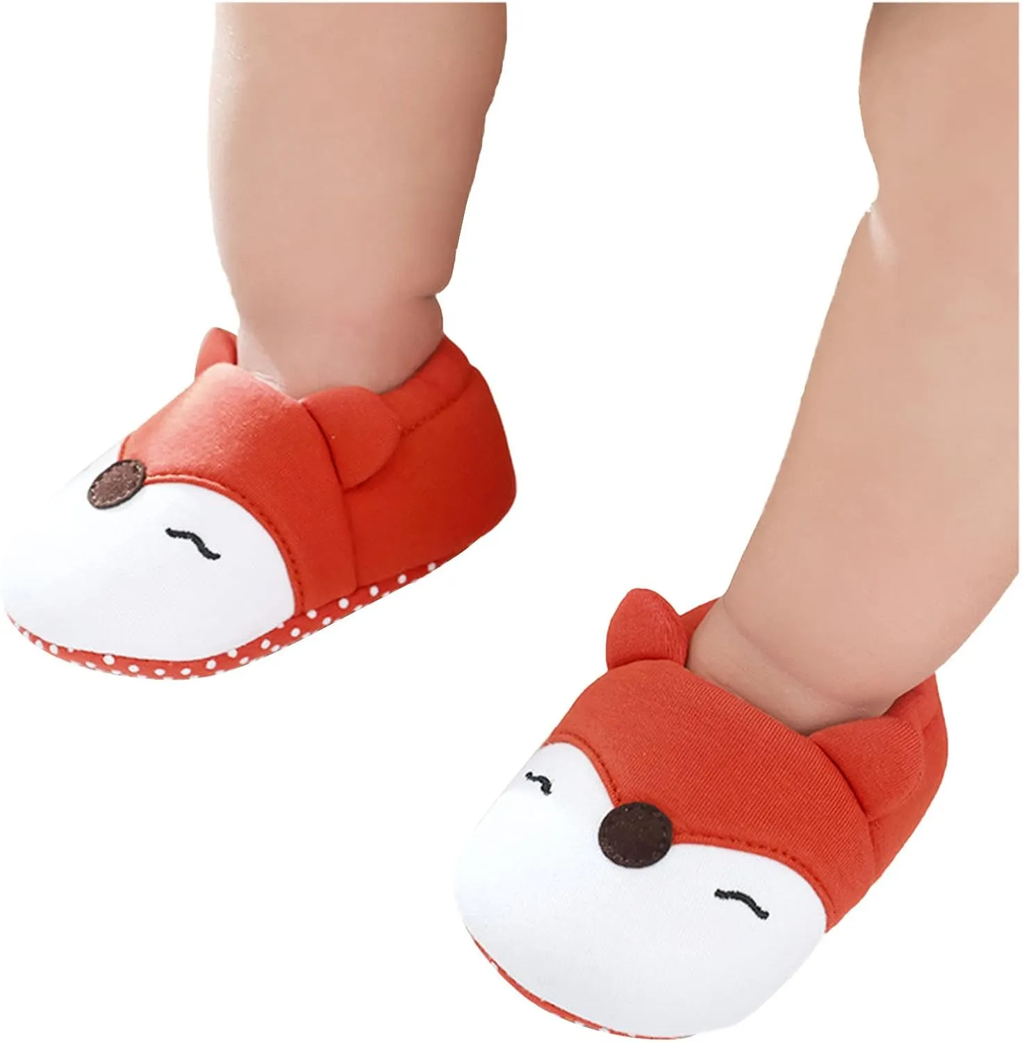 Toddler Baby Ear Sock Cotton Slippers Boys Girls Soft Non-slip House Floor Shoes Infant First Wailing Slipper