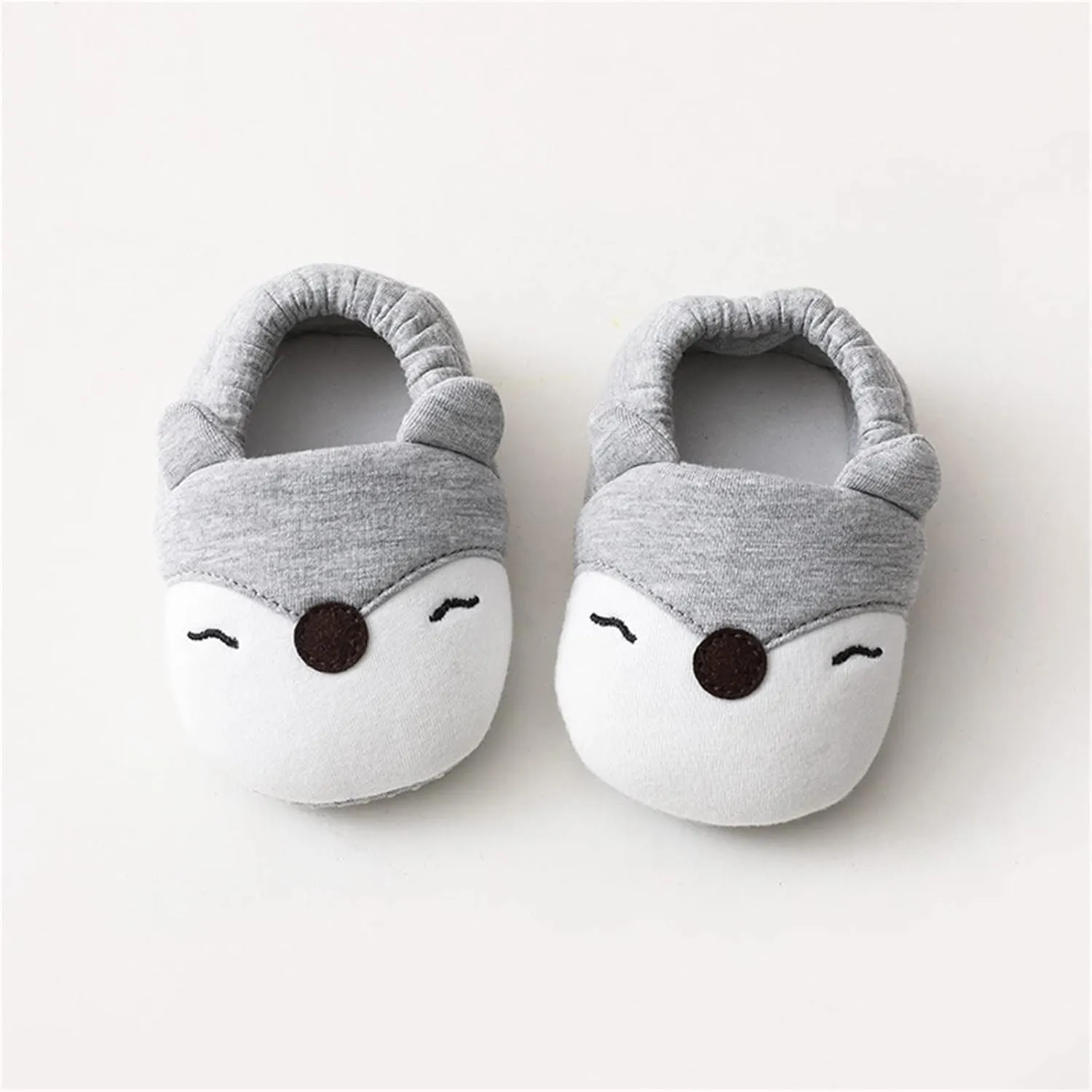 Toddler Baby Ear Sock Cotton Slippers Boys Girls Soft Non-slip House Floor Shoes Infant First Wailing Slipper