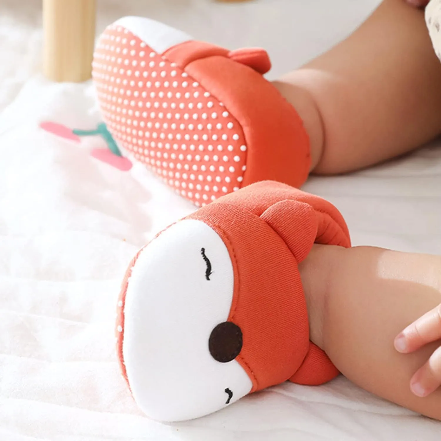 Toddler Baby Ear Sock Cotton Slippers Boys Girls Soft Non-slip House Floor Shoes Infant First Wailing Slipper