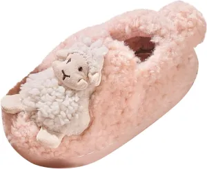Toddler House Shoes Boys Fuzzy Slip On Slippers Soft Sole Flat Bottom Slipper Baby Non Slip Bedroom Slippers