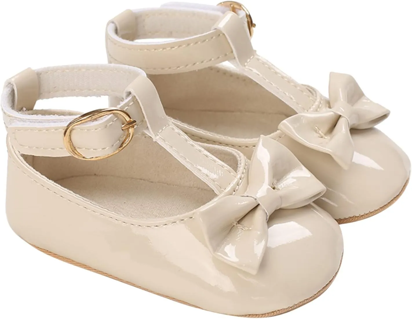 Toddler Kids Infant Girls Soild Bowknot Princress Shoes Soft Sole Floor Barefoot Non Slip First Walkers Toddler Girl