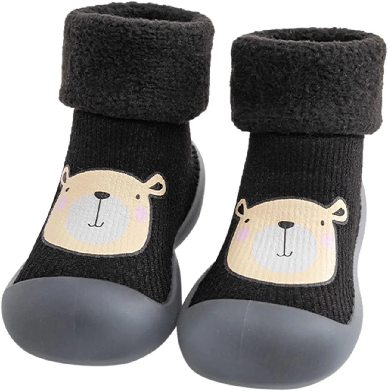 Toddler Light up Shoes Girls Rubber Boys Girls Sole Toddler Knit Soft Warm Baby Stocking Shoes Shoes for Girls