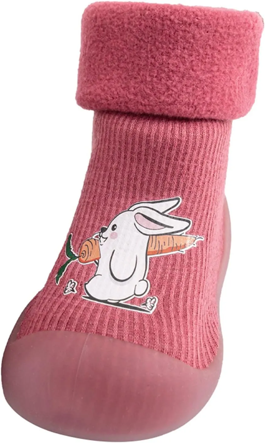 Toddler Light up Shoes Girls Rubber Boys Girls Sole Toddler Knit Soft Warm Baby Stocking Shoes Shoes for Girls
